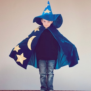 Kids Wizard Magician Magical Cape Cloak for Halloween and Dress Up Magic Cape For Boys and Girls Cape Only image 6