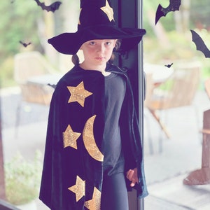 Kids Wizard Magician Magical Cape Cloak for Halloween and Dress Up Magic Cape For Boys and Girls Cape Only image 10