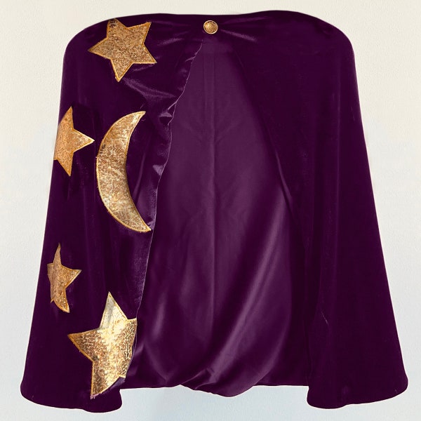 Cape magique magicien magicien pour enfants pour Halloween et cape magique de déguisement pour garçons et filles (cape uniquement)