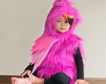 Baby Flamingo Costume Halloween Costume for Kids Baby Toddler Sweet Baby Bird Animal Pink Flamingo | Halloween Delivery Guaranteed |