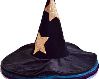 Kids Wizard Magician Magical Costume Hat Halloween Dress Up For Boys and Girls | Halloween Delivery Guaranteed |