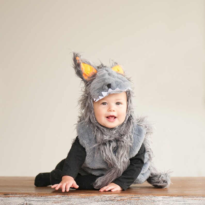 Big Bad Wolf Costume Halloween Costume for Kids Sizes Baby | Etsy