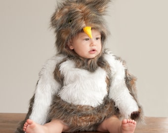 Déguisement bébé hibou Déguisement d'Halloween pour enfants Tailles bébé à tout-petit Animal super mignon bébé oiseau | Livraison Halloween garantie |