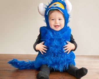 Blue Monster Cyclops Costume Halloween Costume for Kids Baby & Toddler Cutest Baby Animal Monster | Halloween Delivery Guaranteed |