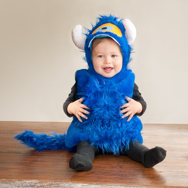Blue Monster Cyclops Costume Halloween Costume for Kids Baby & Toddler Cutest Baby Animal Monster | Halloween Delivery Guaranteed |