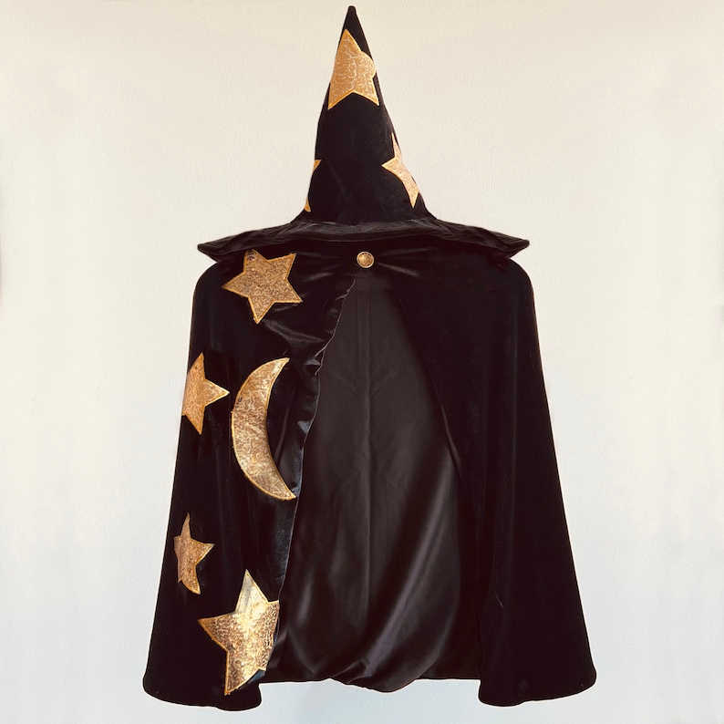 Kids Wizard Magician Magical Costume and Hat for Halloween and Dress Up Magic Cape For Boys and Girls Halloween Delivery Guaranteed image 10