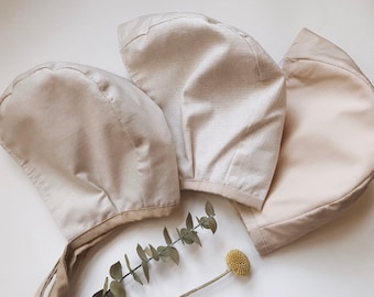 Unisex, Baby, Beige Bonnets