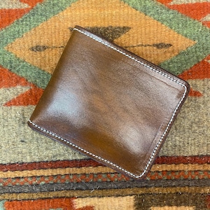 Cartera de cuero genuino, 8 bolsillos para tarjetas, bolsillo para dinero, compartimento secreto,
