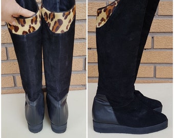 80s platform boots