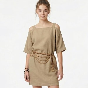 raw silk shift dress Bardot Dress in Deep Violet