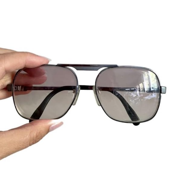 Vintage Silhouette Rectangular Aviator Glasses Fr… - image 1