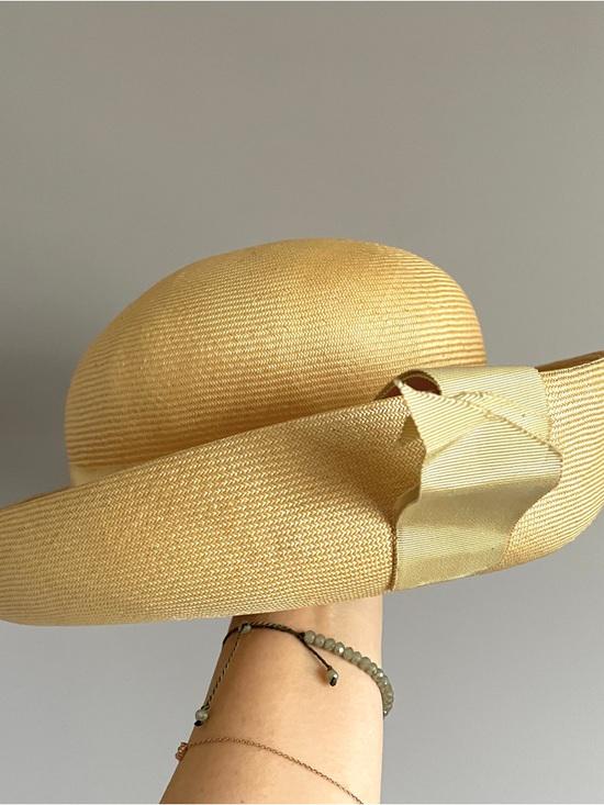 Vintage 60s Very Fine Straw Roller Hat w/ Upturned Brim - Small Vintage Vintage 60s Straw Roller Hat w/ Upturned Brim  main image 3