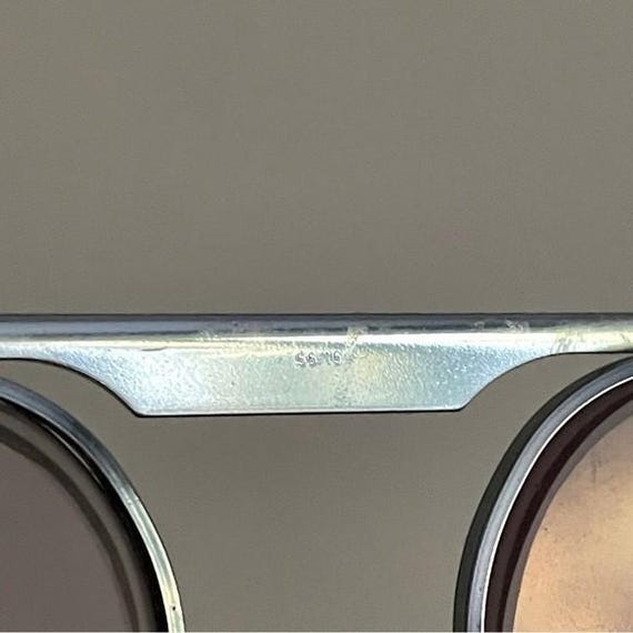 Vintage Silhouette Rectangular Aviator Glasses Fr… - image 7