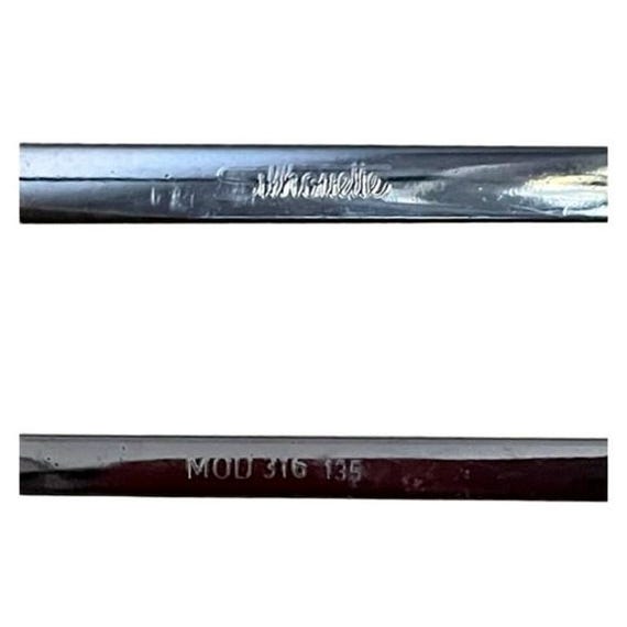 Vintage Silhouette Rectangular Aviator Glasses Fr… - image 6