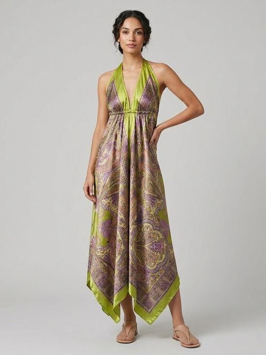 Halter Handkerchief Dress - Etsy