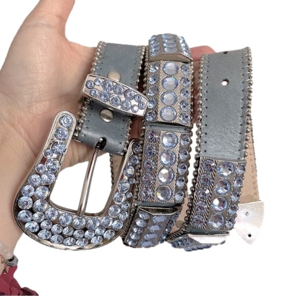 Western Rhinestone Belts Bling Skull Cowgirl Rodeo Fair Cowboy