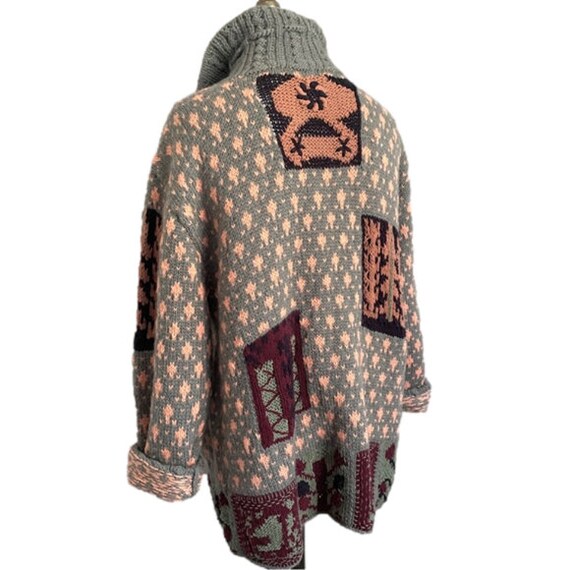 Cote-Rotie Gray Orange Patchwork Patterned Kidcor… - image 8