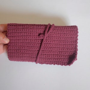 Organizador de agujas de crochet hecho a mano: Estuche para agujas de tejer