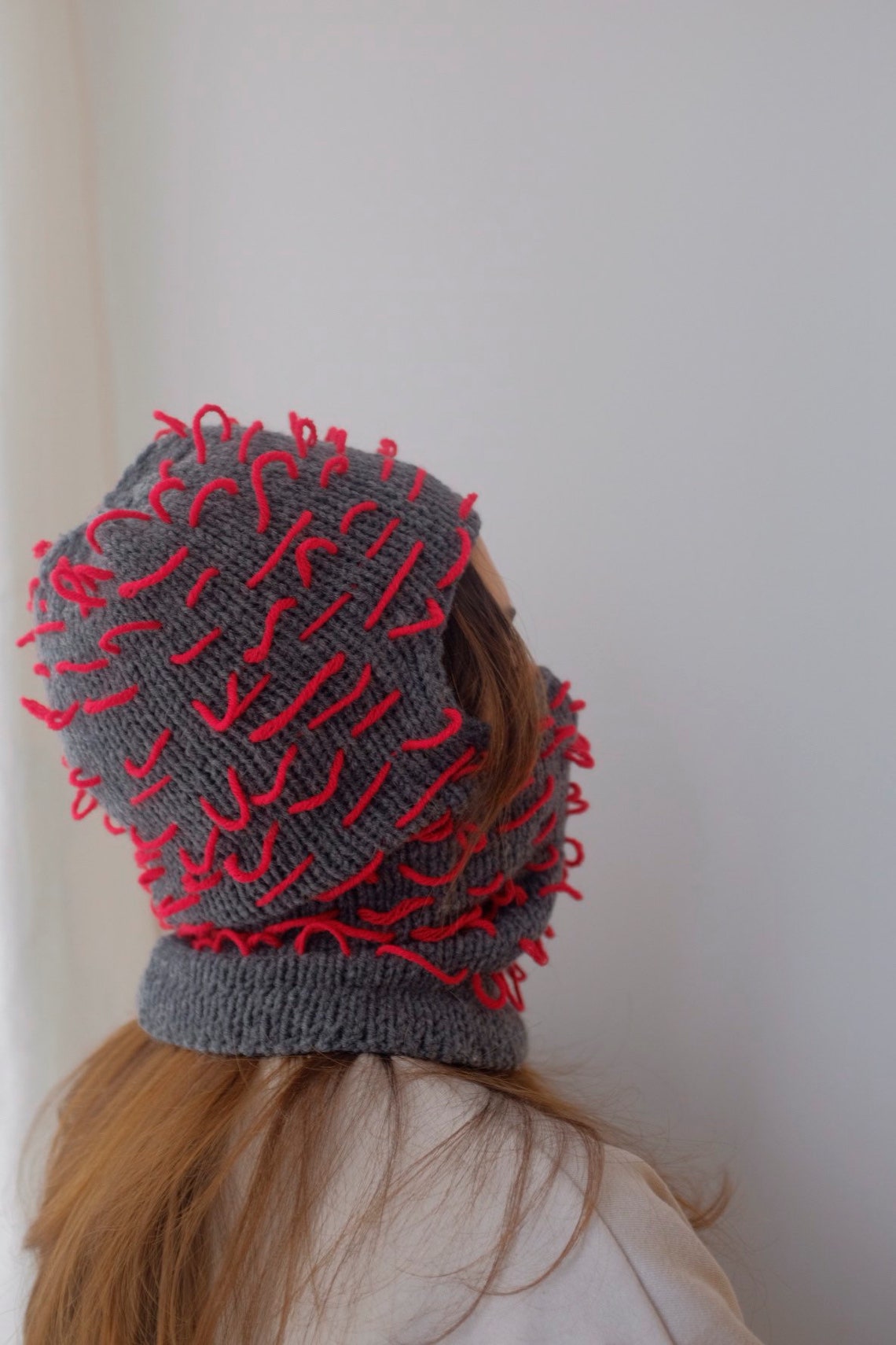 Hand Knitted Balaclava Winter Hat Face Mask Etsy