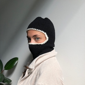 Face mask, Wool balaclava hat, winter full face mask for women, ski mask, face cover