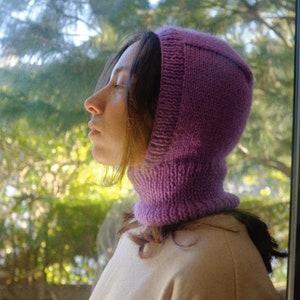 Handmade Knit Balaclava: Wool Face Mask, Ski Mask