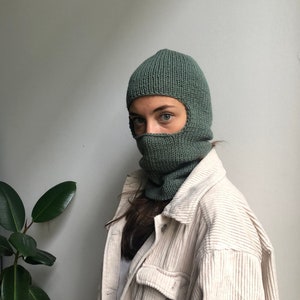 Face mask, Wool balaclava hat, winter full face mask for women, ski mask, face cover