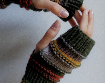 Fingerless gloves womens, fingerless mittens , men fingerless gloves , handknitted mittens