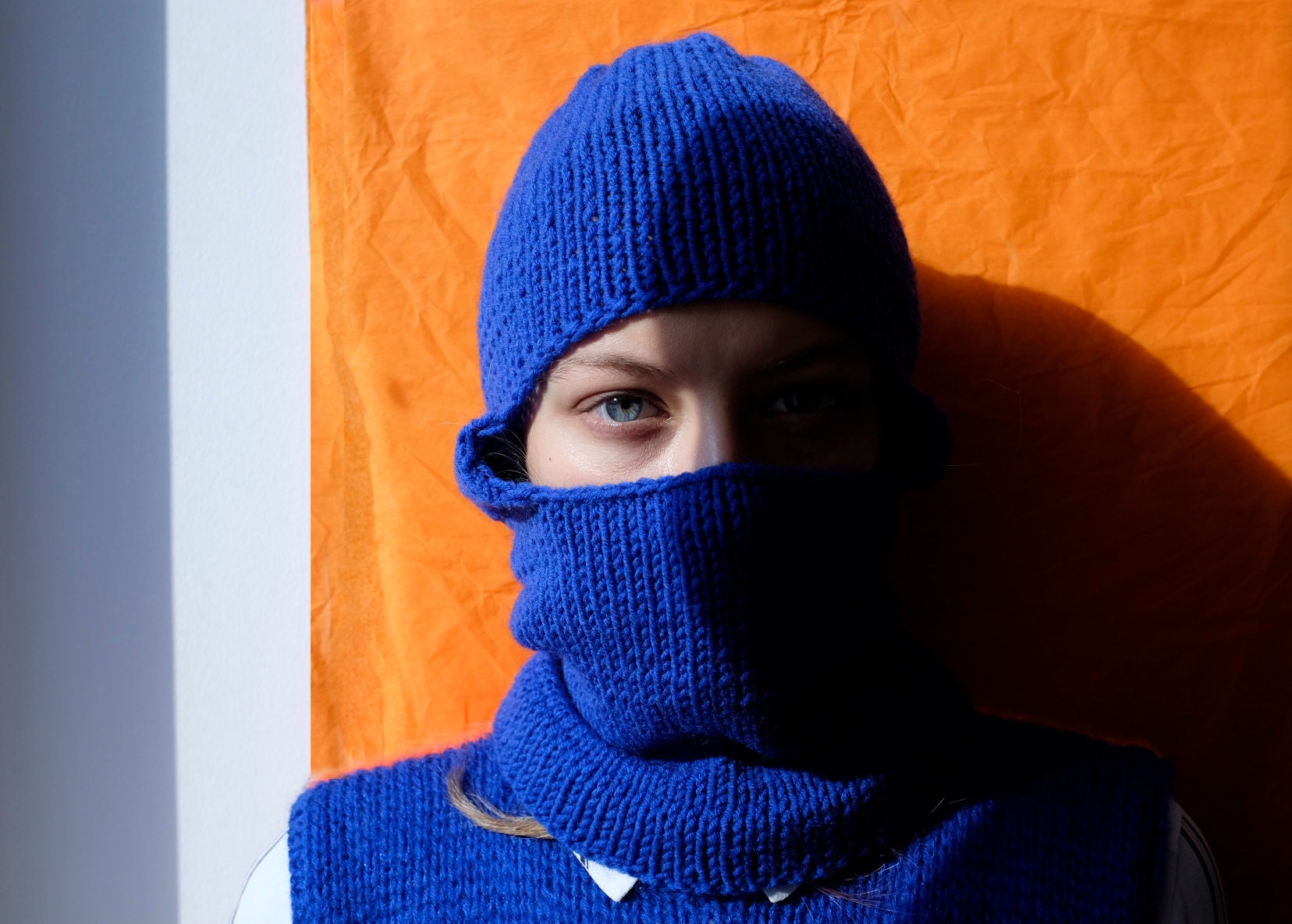 ニットキャップ・ビーニー Fallett Knit button balaclava blue FA2404CA01BL MUSINSA | FALLETT Knit Button Balaclava Blue