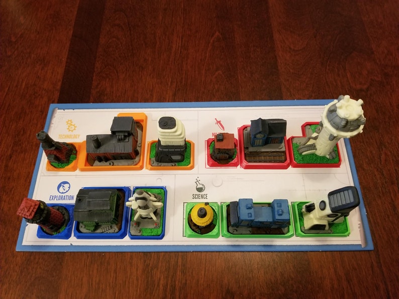 Tapestry Board Game Snap on Bases for Landmarks STL Files Etsy