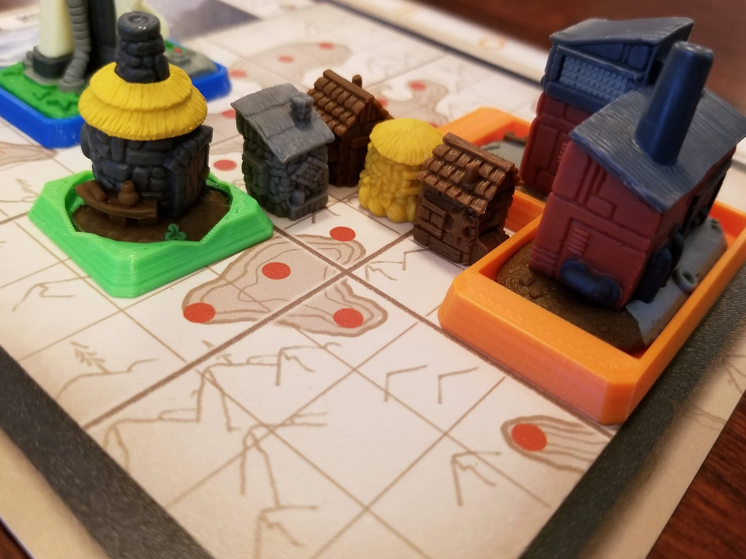 Tapestry Board Game Snap on Bases for Landmarks STL Files Etsy