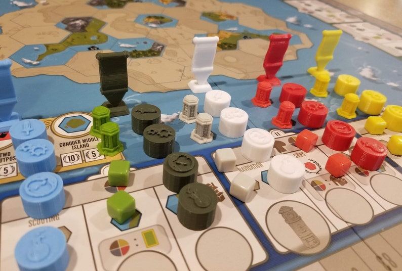 Tapestry Board Game Accessories Score Markers Advancement Etsy