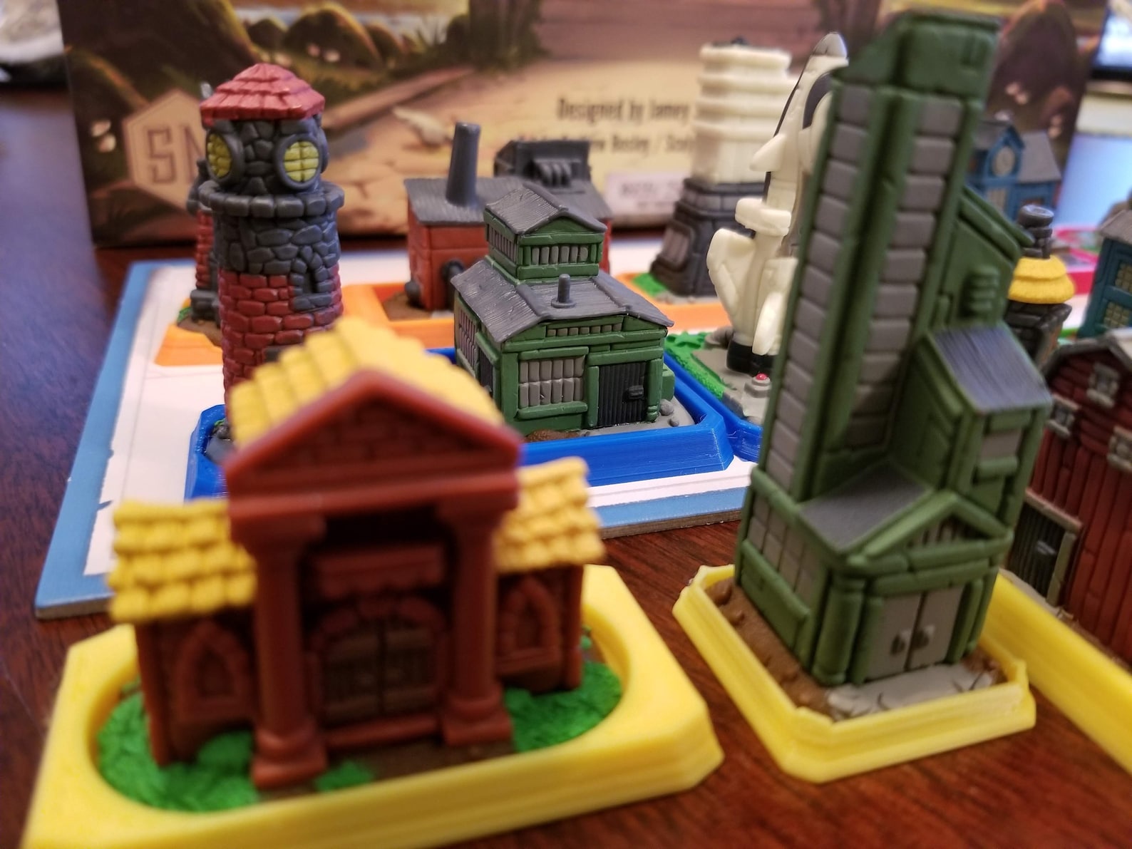 Tapestry Board Game Snap on Bases for Landmarks STL Files Etsy