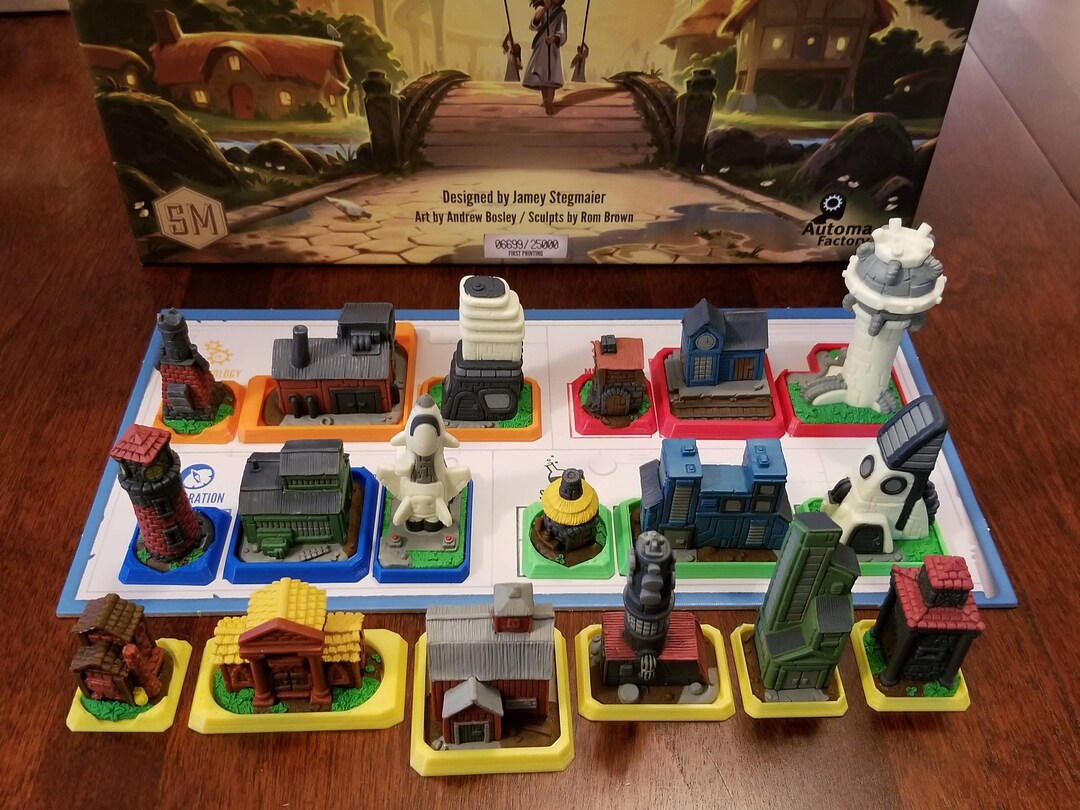 Tapestry Board Game Snap on Bases for Landmarks STL Files Etsy