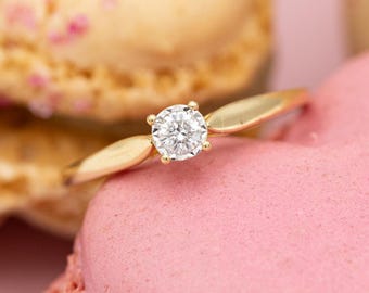 Bague Fiançailles Or Blanc 14 Carats - Rubis Naturel Taille Poire 2,32 Ct - Diamants