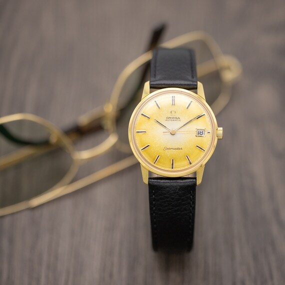 Omega Seamaster Automatico Reloj de vestir vintage de oro amarillo de 18k para hombre Revisado Regalo perfecto para el Leer descripcion Etsy Espana