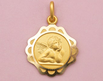 Pendentif Amoureux De Peynet En Or 18 Carats - Bijou Vintage Et Romantique