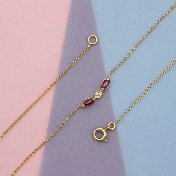 18k Light and small solid gold chain - elegant neckla… - Gem