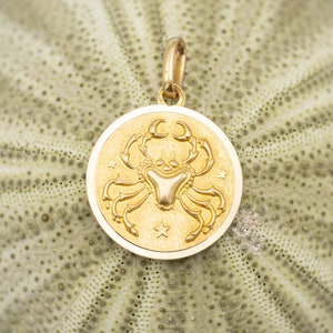 一撃落札☆1890'S☆星座☆チャーム☆ペンダント☆蟹座☆Cancer☆