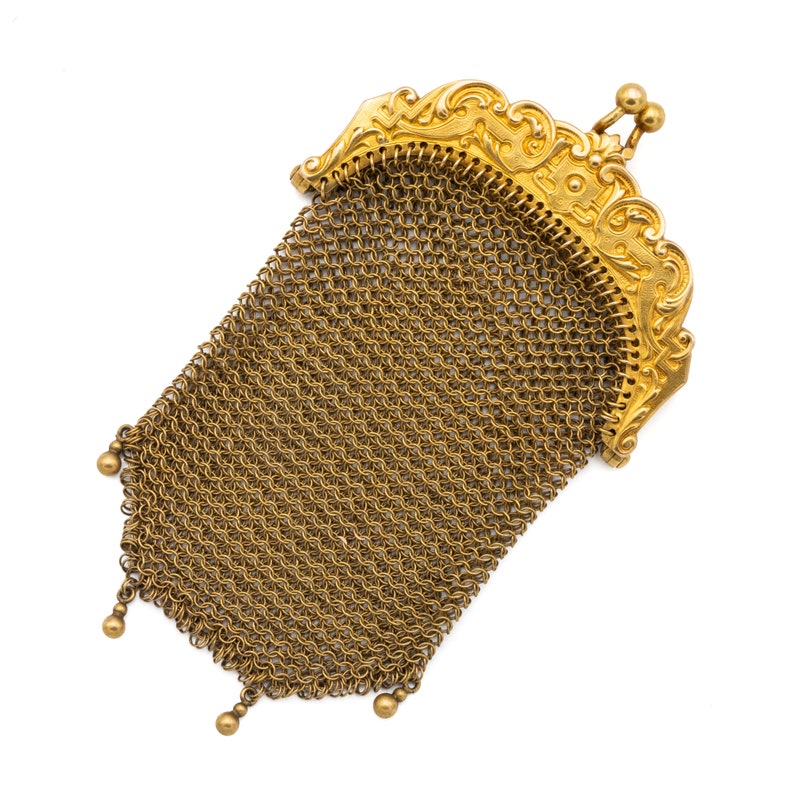 Antique Gold Mesh Purse Glamorous and Rare Purse Coin - Etsy
