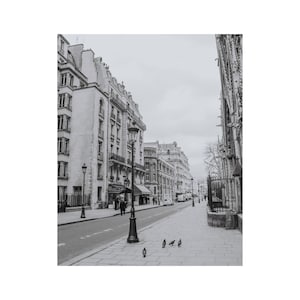Paris Photo Print Black and White Fine Art Photography Wall Decor France Wall Art Canvas Ready to Hang French Home Decor Large Wall Art