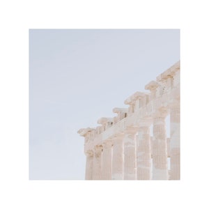 ATHENS Greece Print Canvas Wall Art Greek Home Decor Fine Art Photo Print Greece Wall Decor Large Square Wall Art
