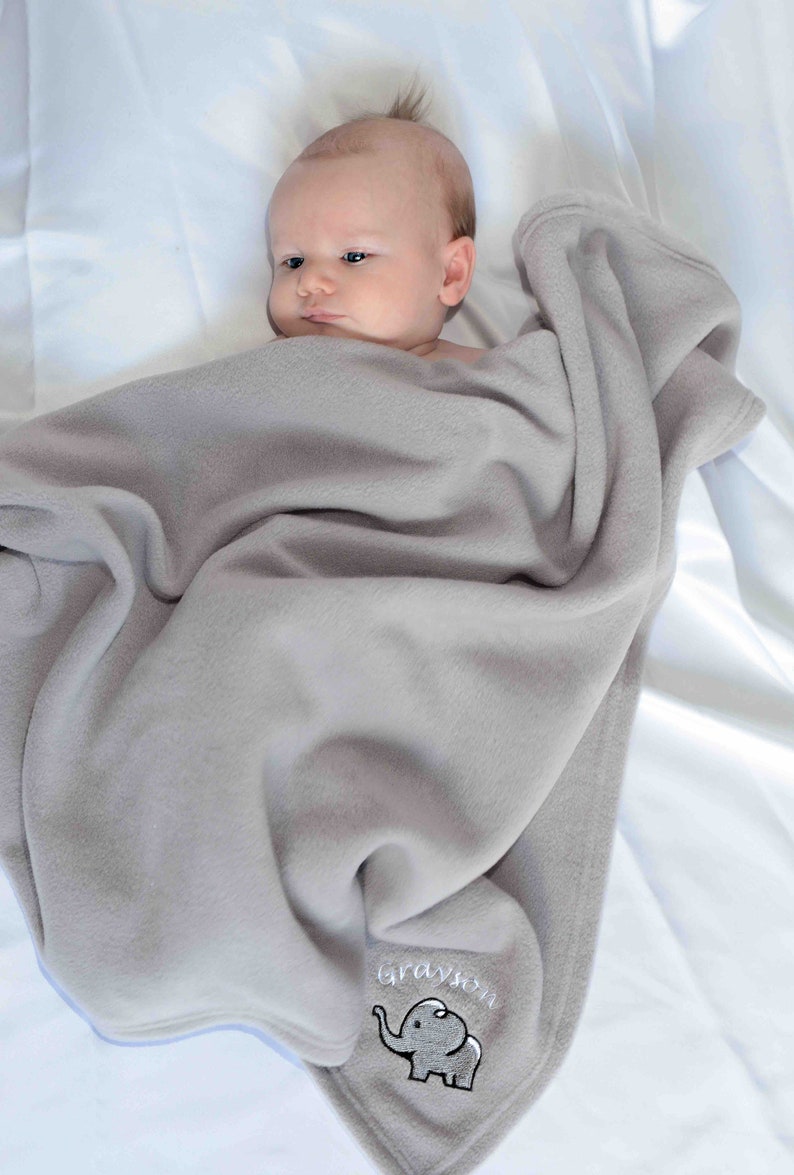 Personalised Baby Fleece Blanket Etsy