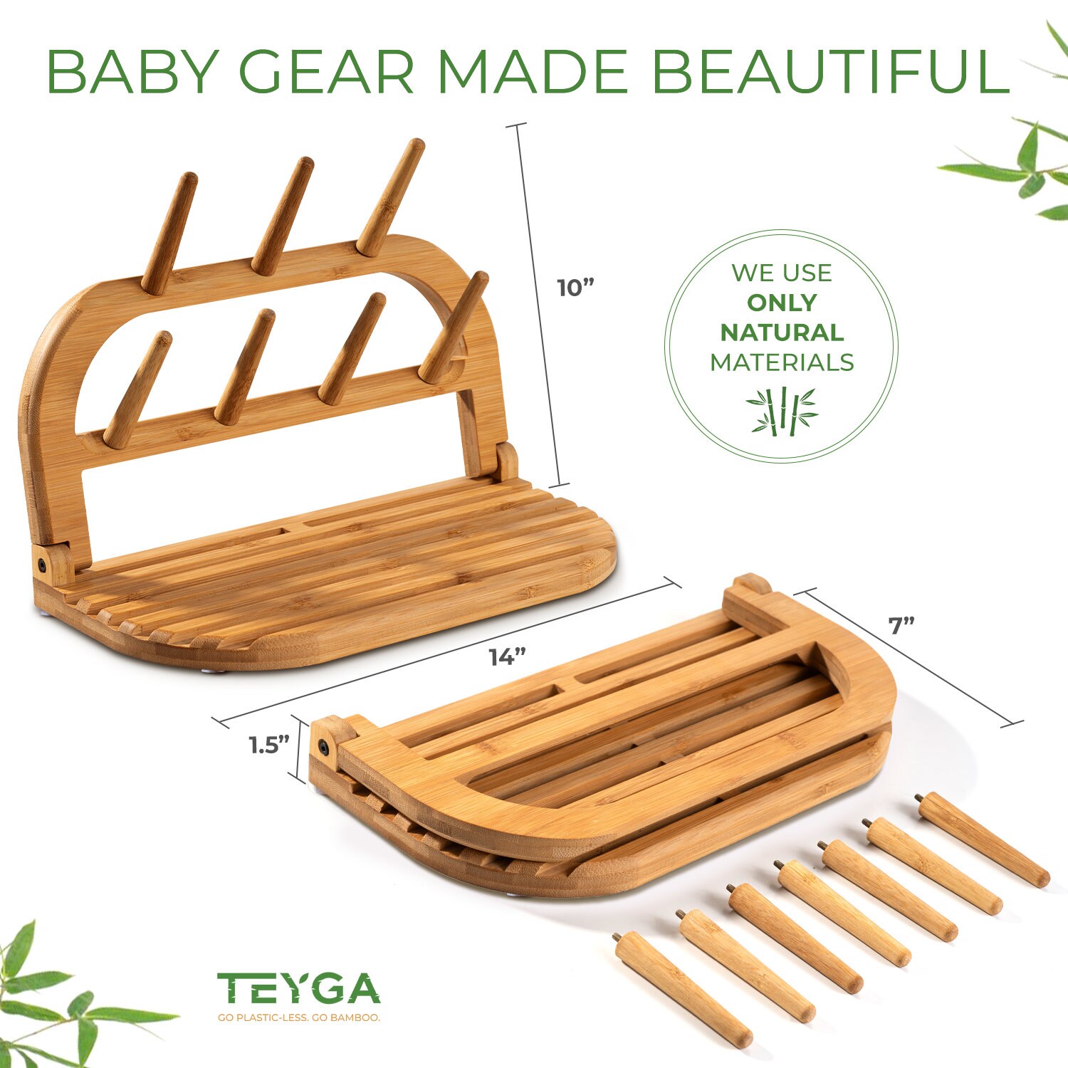 TEYGA Craftly - Premium Indestructible Bamboo Art Supply Organizer