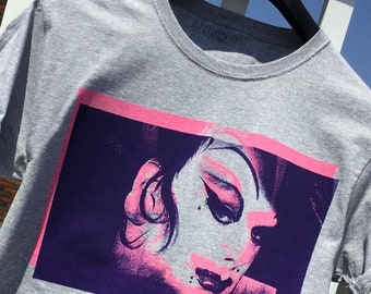 Divine - Hand Made T-Shirt - Drag - John Waters - Pink Flamingos - Hairspray - Female Trouble - Polyester - Baltimore