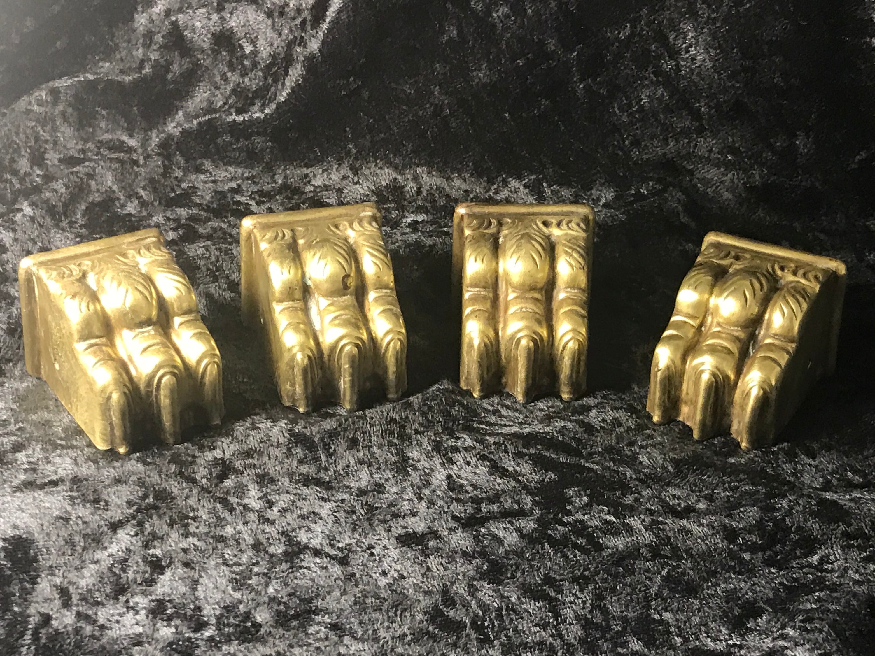 Lions Claw Feet Brass Toe Caps Medium Size Etsy