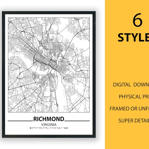Richmond Poster Etsy