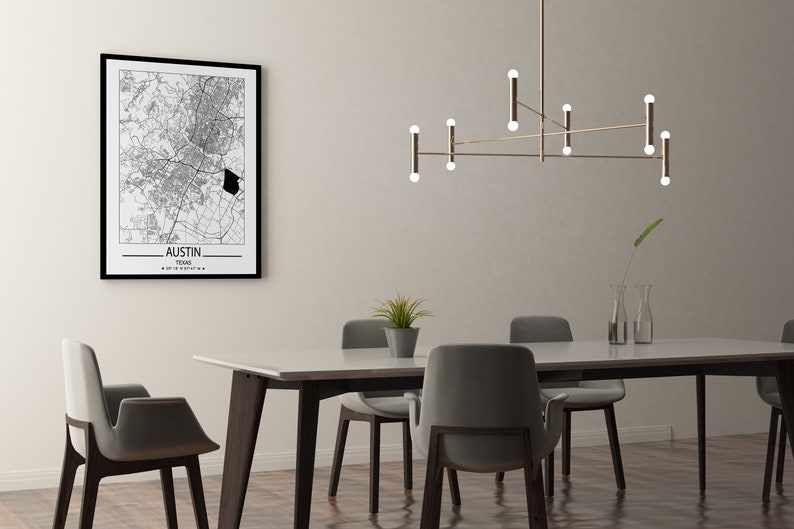 Austin wall art prints Austin city map print Travel maps wall art posters City map print of Austin Texas prints Austin poster