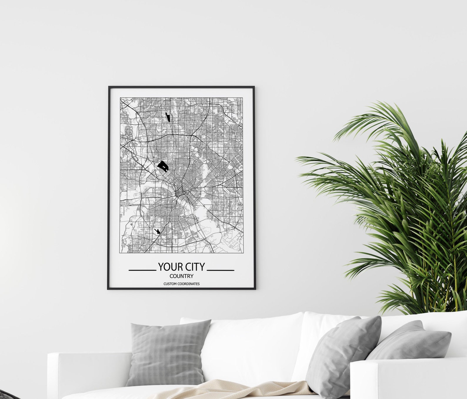 Personalized Map Print Set of Three Map Prints Custom - Etsy