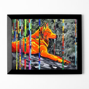 Wolf Print: &quot;Glitch&quot;, Watercolor Wolf Painting By Artist. Wolf Art Print, Wolf Decor, Wolf Painting, Wolfdog Artwork , Wolves Handmade