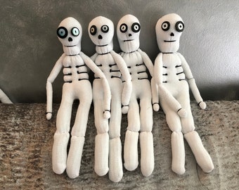 Halloween skeleton sock doll